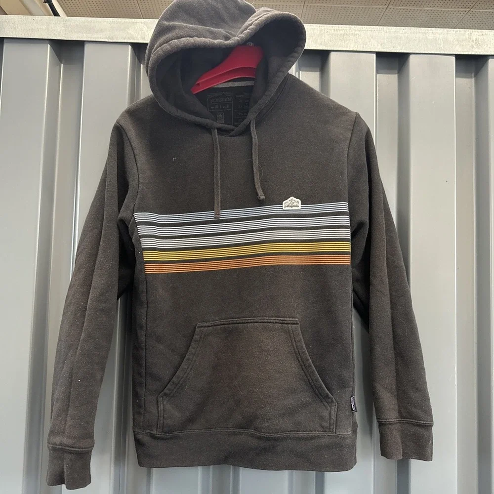 Patagonia Line Logo Ridge Stripe Uprisal Hoodie Sweatshirt Mens S Women's M